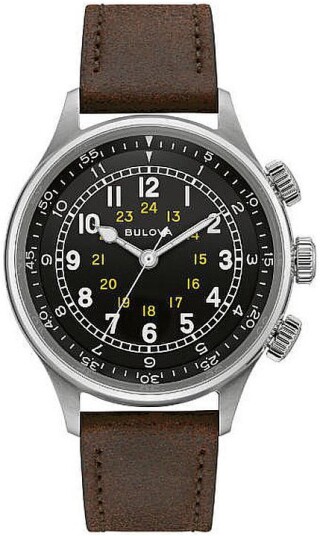 Bulova Herreklokke 96A245 Sort/Lær Ø42 mm Bulova Herreklokke 96A245 Sort/Lær Ø42 mm