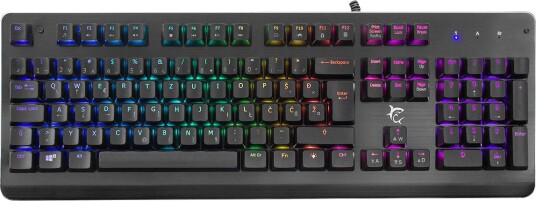 White Shark GK-2102 Mekanisk Gamingtastatur med RGB-belysning Svart