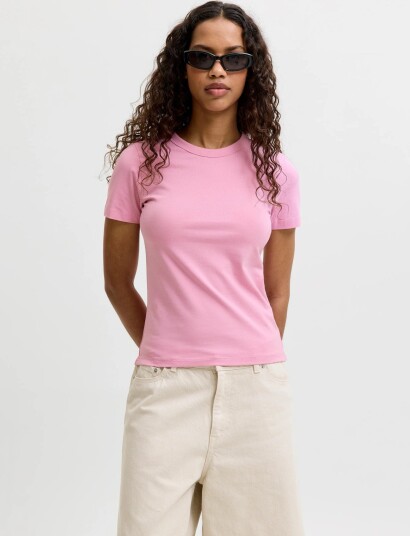 JJXX Jxgigi Str Ss Tee Jrs Noos Pink XS