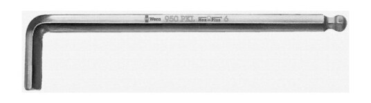 Wera 950 Pkl Unbrakonøkkel 1,5 mm Metrisk Stelforkromet Hex-Plus