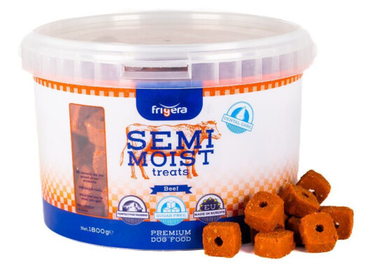 Frigera Semi-Moist Treat Beef 1800G (Obs Bedst Før 12/2-2025)