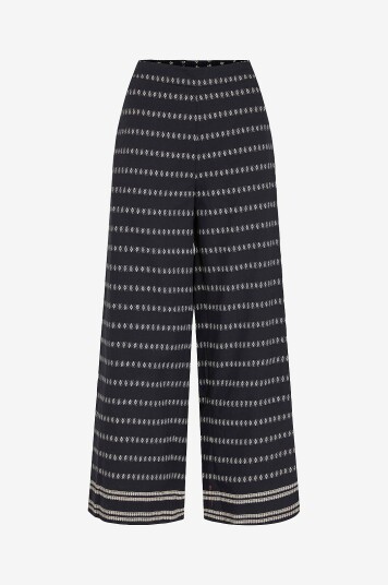Vila - Bukser viSavila HW 7/8 Wide Pants - Svart