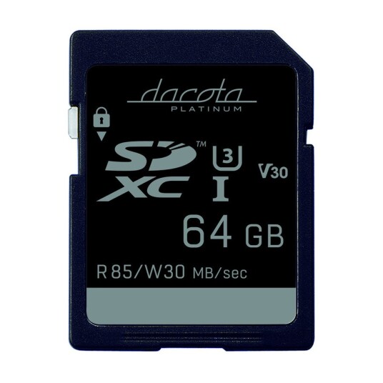 DACOTA PLATINUM SDXC MINNEKORT 64 GB 80 MB C10