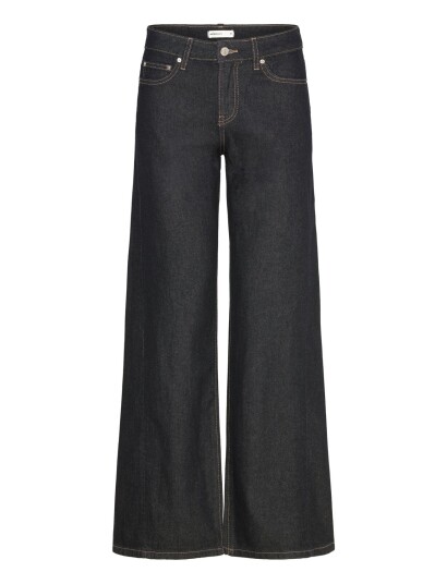 Gina Tricot Low Wide Jeans Navy 32