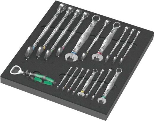 Wera 9731 Joker Ringnøkkelsett 19 Deler - Rustfritt Stål 6-24 mm