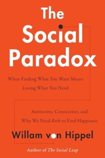 The Social Paradox Autonomy, Connection, and Why We Need Both to Find Happiness