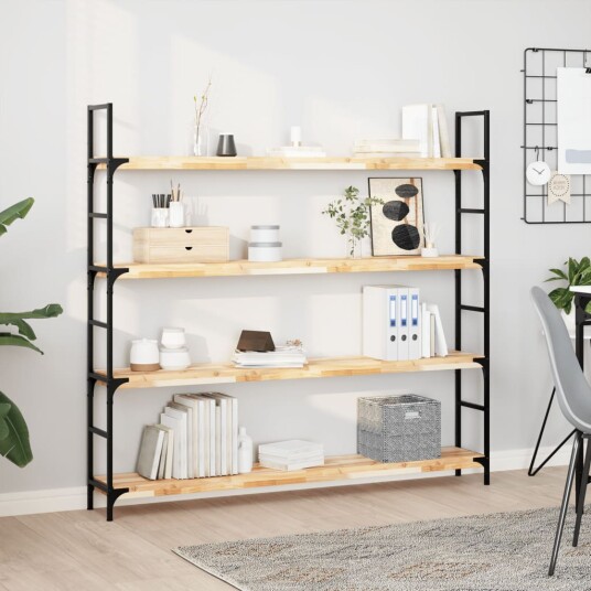 Flytende hyller 3 stk 160x20x4 cm ubehandlet heltre akasie Flytende hyller 3 stk 160x20x4 cm ubehandlet heltre akasie
