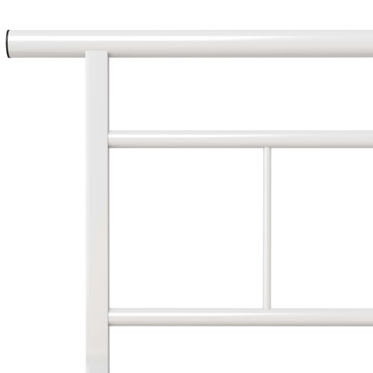 vidaXL Sengeramme hvit metall 120x200 cm