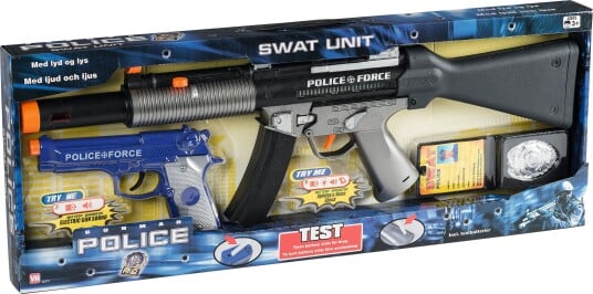 Gunman Politiets Taskforce Riflepistol Med Lys - Fra 3 År Gunman Politiets Taskforce Riflepistol Med Lys - Fra 3 År