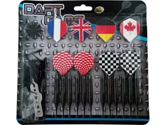 Master Dart Dart for å spille dart MASTER Black 18g (12 piler, 100 tips) Master Dart Dart for å spille dart MASTER Black 18g (12 piler, 100 tips)