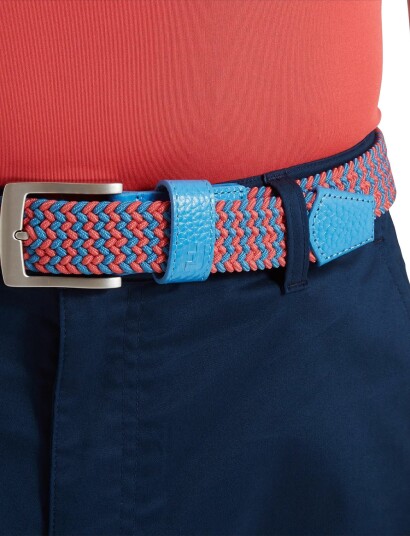 FootJoy Fj Braided Belt Blue 90 FootJoy Fj Braided Belt Blue 90