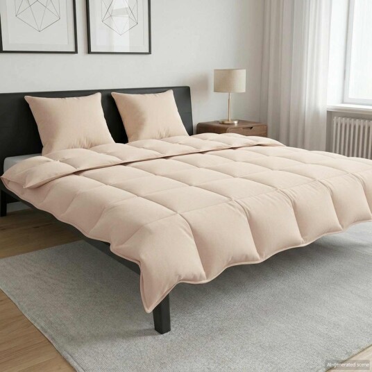 vidaXL Full år dyne Beige 240 x 260 cm 100% Naturlig Kapok vidaXL Full år dyne Beige 240 x 260 cm 100% Naturlig Kapok