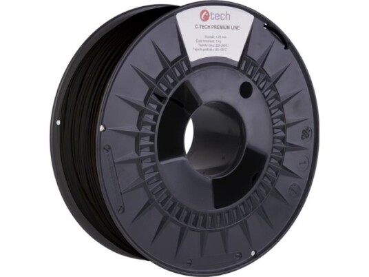 Filament 3D C-Tech Premium Line Pla Ral9017 1,75Mm 1Kg, Traffic Black