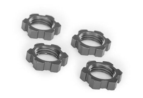 Traxxas 7758-GRAY Wheel Nuts Splined 17mm Serrated Gray4