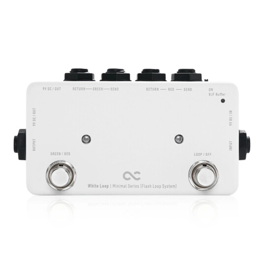One Control Minimal White Loop With Bjf A/b Switch / True Bypass Looper