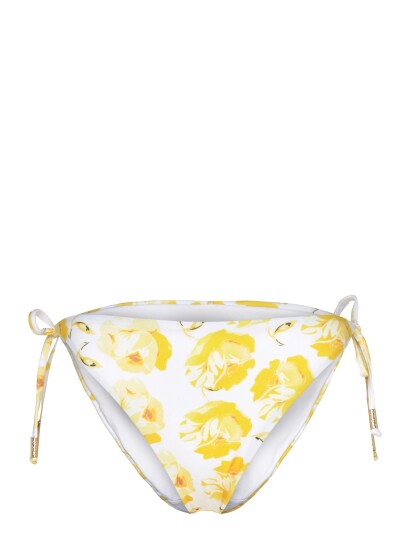 by Ti Mo Tie Side Bikini Bottom   Yellow   M