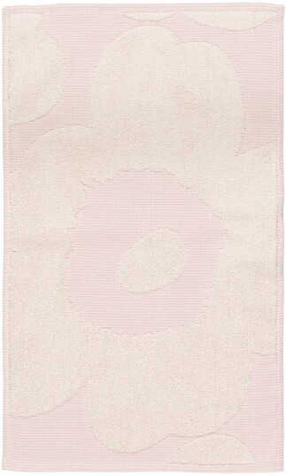 Marimekko Unikko gjestehåndkle 30x50 cm White light pink
