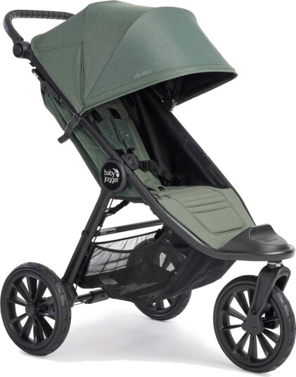 Baby Jogger City Elite Sportsvogn Maks 22 kg UV 50+ Solskjerm Grønn
