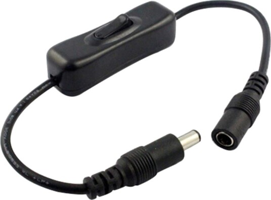 Bryter med DC plugg   12V 120W 24V 240W