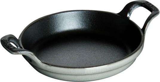 Staub rund ovnsform støpejern Ø12 cm Grafittgrå