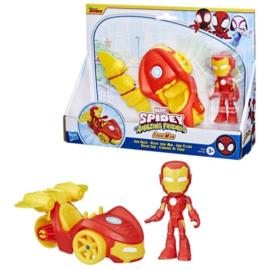 Spidey and His Amazing Friends – Vehicle and Accessory Set Iron Man