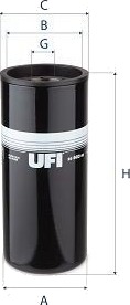 UFI 23.503.00 Oljefilter UFI 23.503.00 Oljefilter