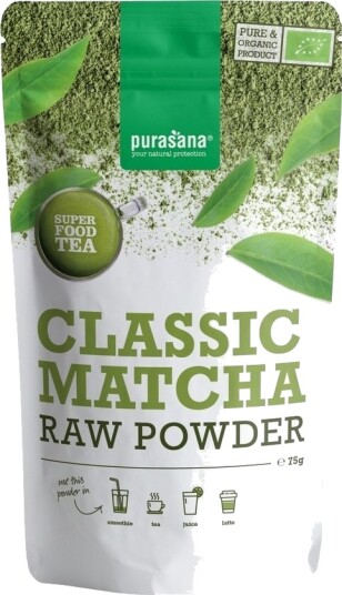 Purasana Classic Matcha Raw Powder Organic 75g