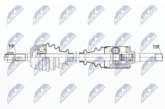 Nty Drivaksel NTY NPW CT 067 Nty Drivaksel NTY NPW CT 067