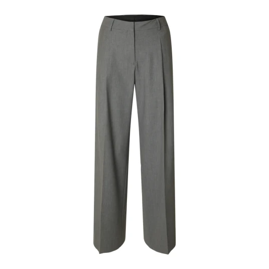 Selected Femme Dame Bukser Grå Xl