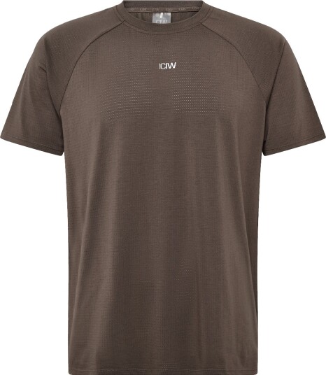ICANIWILL Stride Raglan Tee Dri-Release M - EMBERWOOD - S