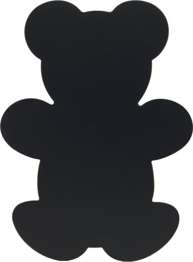 Securit® Silhuet Bamse Tavle I Sort
