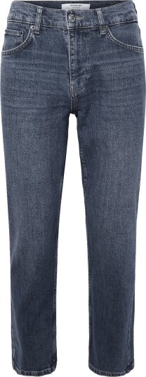 Topshop Tskarla Mr Str Dnm Jeans Bb   BLUE BLACK DENIM   32 x 32