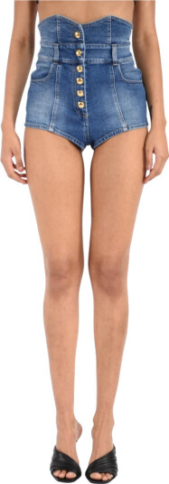 Elisabetta Franchi Dame Shorts Blå L, Elisabetta Franchi Dame Shorts Blå L,