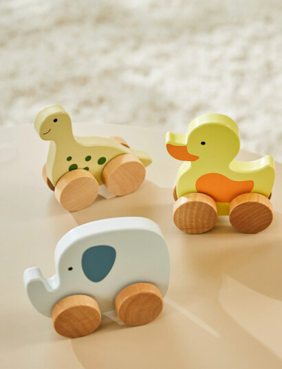 Barbo Toys Dino på hjul - Grønn - Figurer
