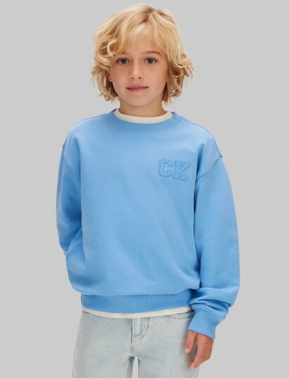 Calvin Klein Relaxed Crewneck Blue 128