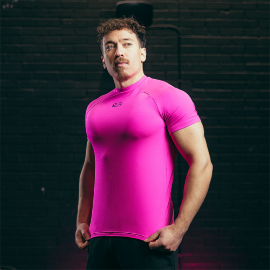 Sbd Apparel Nova Treningst‑skjorte Herre Pink XL