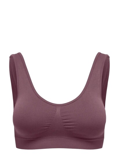 Only Play Onpmira-2 Seam Bra Noos - Burgundy - S
