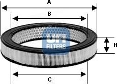UFI 30.943.00 Luftfilter UFI 30.943.00 Luftfilter