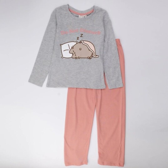 Pusheen Pysjamas - 116 / 6 år - Barn - Gutt/Jente - 95% bomull/5% viskose