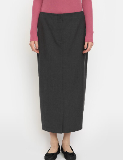Soft Rebels Srlori Midi Skirt - Grs - Grey - M