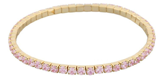 Snö Of Sweden Meadow Elastic Bracelet Gold/Pink S/M Snö Of Sweden Meadow Elastic Bracelet Gold/Pink S/M