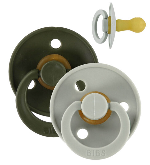 Bibs Colour Smokker Str. 3 2 pack Rund Sage/Hunter Green 18+md Smokk Grønn