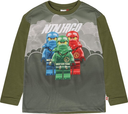 Lego Wear Lwtaj 611   T Shirt L/S.   DARK GREEN   146