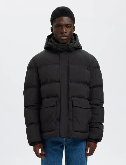 Selected Slhanders Puffer #S - Black - M Selected Slhanders Puffer #S - Black - M