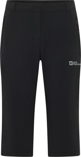 Jack Wolfskin Women"s Hikeout 3/4 Pants Black 44 Regular