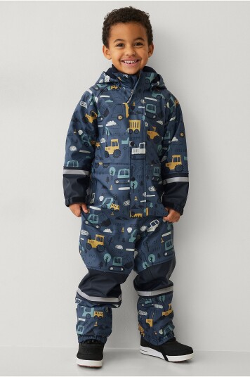 Ellos Collection   Regndress med fleece fôr   Blå