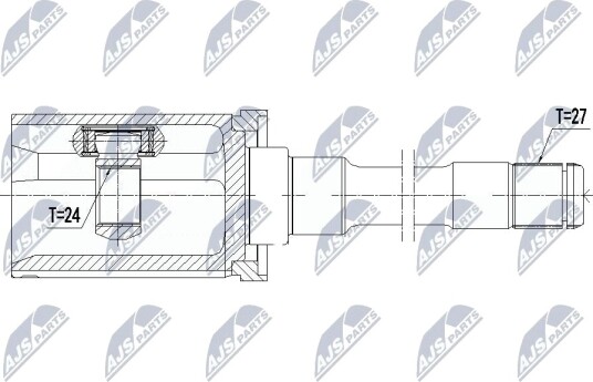 Nty Drivknute drivaksel NTY NPW BM 063