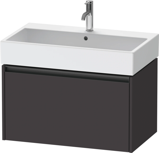 Duravit Ketho.2 Servantskap 1 Skuff 784x460 mm Grafitt Matt
