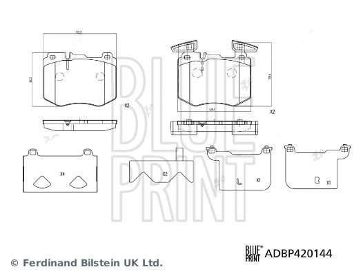 Bremseklosser BLUE PRINT ADBP420144