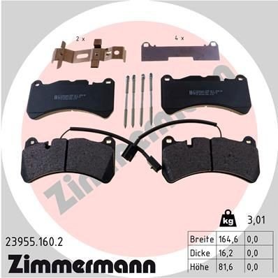 Bremseklosser ZIMMERMANN 23955.160.2